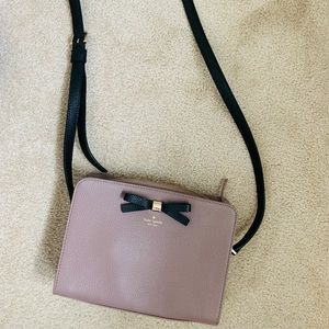 Kate spade purple and black crossbody bag. EUC.